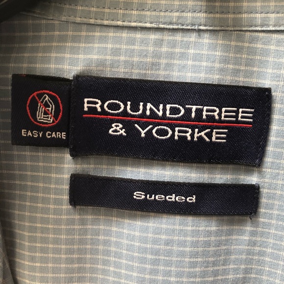 Blue Patterned Roundtree & Yorke Long Sleeve - Picture 3 of 6